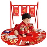 【20件套】國風聰明門+紅色布簾+抓周毯 × 1套