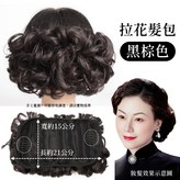 黑棕色-拉花髮包 × 1個