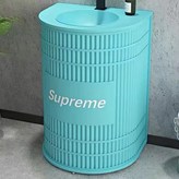 淺藍 送水龍頭 logo 免費定製 × 1個