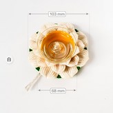 蓮花燈芯固定座〖中〗【白】附燈芯 × 1個