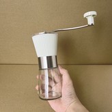 304鋼手搖磨豆機【白色】:1個 × 1個