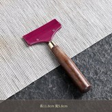 黑檀短柄 紅 - 大 刮 × 1個