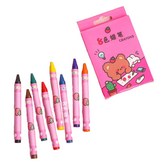 粉草莓熊8色蠟筆組合1 × 1個