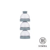 Transparent container (lid color: Blue) × 1個