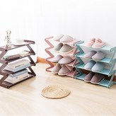 컴팩트 4단 신발정리대_핑크