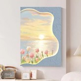 B款-9mm無框畫【不描邊】【高品質】30*40cm紋理膜 × 1個