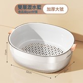 大號瀝水籃-透明白:如圖 × 1個