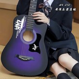 38寸-頂級云杉*單板【化紫色】**單琴+【免費教學教程視頻】* × 1個
