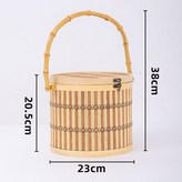 23*21竹根提圓籃 × 1個