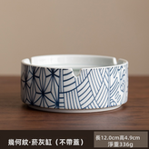 青花菸灰缸-萬物生（無蓋）:如圖所示（9899） × 1個