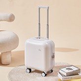 奶白色-【泡泡款登機箱501】18寸【可登機+品牌好貨】 × 1個
