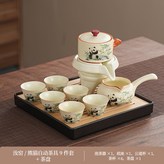 汝窯熊貓自動茶具6杯茶盤無:如圖所示3876 × 1個
