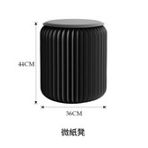 44cm高黑色單人凳黑皮墊 × 1個
