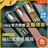 o黃藍 鋼本色【筷勺-2件套】,【刻字免費】聯繫 × 1個