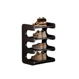 U型鞋架四層50鞋架-黑色-租房必備 × 1個