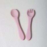 ins淺粉新硅膠叉勺 × 1個