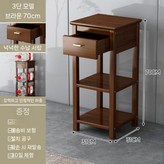 브라운 3층 서랍 포함 - 70cm × 1개