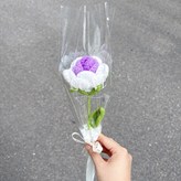 보라 동그란 장미 × 1개
