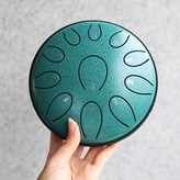 空靈鼓 圓舌 6吋 11音 / 孔雀綠 × 1個