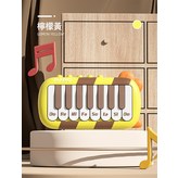 檸檬黃充電版3種音色燈光便攜15鍵 × 1個