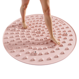 O形液態指壓板【硅膠 粉色】直徑55公分 × 1個