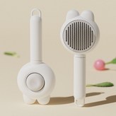 甄選品質：【白色浮毛梳】,三件套】打結+掉毛+梳理+剪指 × 1個