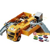 貨櫃工程車 7路標 6合金工程車 8小車 × 1個