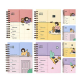 분홍+노랑+블루+보라