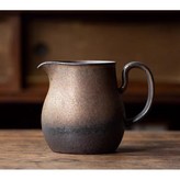 粗陶手衝咖啡壺-香檳金 500ml × 1個