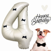 블랙리본 70cm 숫자 4