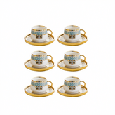 2012咖啡杯6杯6碟 100ml × 1套