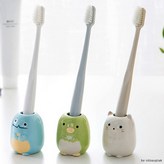 애니멀 다용도 칫솔꽂이 화이트(고양이)
