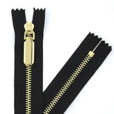 5號箱包皮具專用拉鍊  金齒 厚片 ,20釐米 1條 需要雙開 × 1個