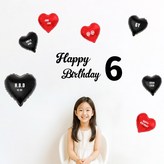 블랙 숫자6 × 1세트