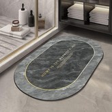 輕奢極簡邊框#黑灰金字#圓,門寬60*40釐米 硅藻泥適小戶型 偏小 × 1個