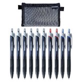 0.38(흑6-청2-적2)10개+메쉬필통 × 1개