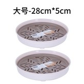 雙層多用瀝水盤卡其,圓形-小號單個裝 × 1個