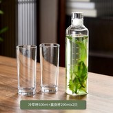 冷泡茶瓶500ML+直升杯2只 × 1個