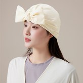 米色薄款優可絲月子帽防風顯臉小 × 1個