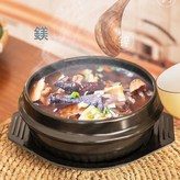 1171ML石鍋帶條紋帶托盤一人份 × 1個