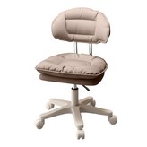 淺棕色【可升降+雙層靠坐+靜音輪】 × 1個