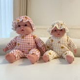 31cm 베이지 체크 × 1개