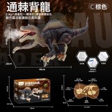 二代2.4G八通遙控棘背龍-棕色【英文彩盒】:如圖 × 1個