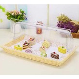 미니 베이지색 바구니 33x26x6.5cm × 1개