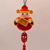 材料包掛穗款財神爺掛件（非成品） × 1個