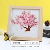 M/74櫻花樹【材料包+方框+繡繃】 × 1個