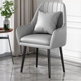 M. 밝은 회색 검정 다리 베개 포함 가죽