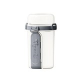 雙層水果杯（贈送叉勺810ML）深灰色 × 1個