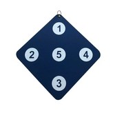 일반 간단한 가죽 표 블루 × 1개