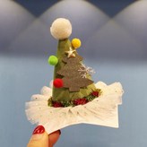 #3綠色聖誕樹髮夾 × 1個